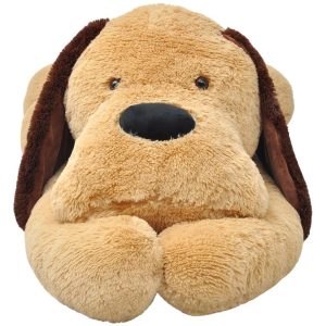 Dog Cuddly Toy Plush Brown