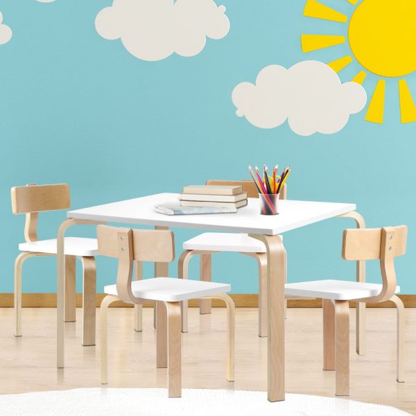 Keezi Nordic Kids Table Chair Desk Activity Study Play Children Modern – 5