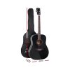 ALPHA 41 Inch Wooden Acoustic Guitar – 41″ Black