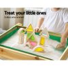 Keezi Kids Sandpit Sand and Water Wooden Table with Cover Outdoor Sand Pit Toys