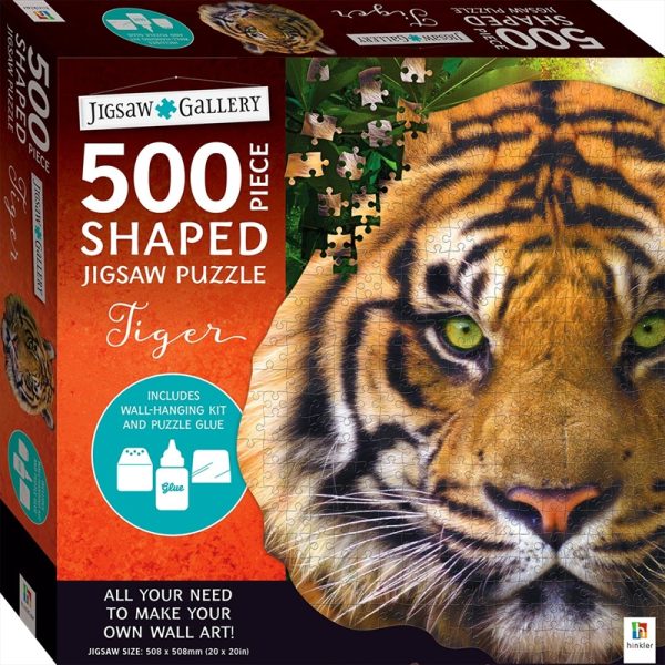 Tiger 500 Piece Shaped Jigsaw Puzzle