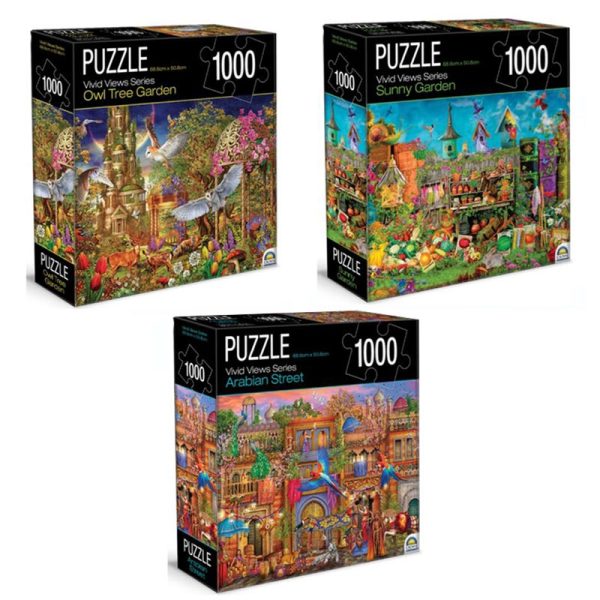 Vivid Views Series Assorted – Crown 1000 Piece Puzzle (SELECTED AT RANDOM)
