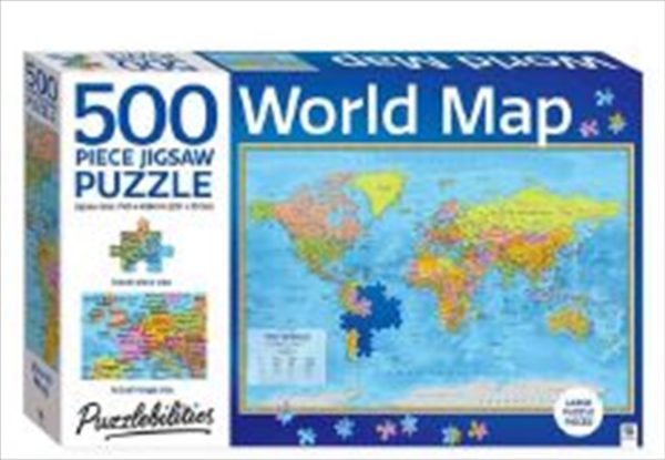 World Map Jigsaw Puzzle – 500 Piece