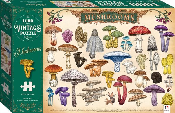 Vintage 1000 Piece Puzzle – Mushrooms