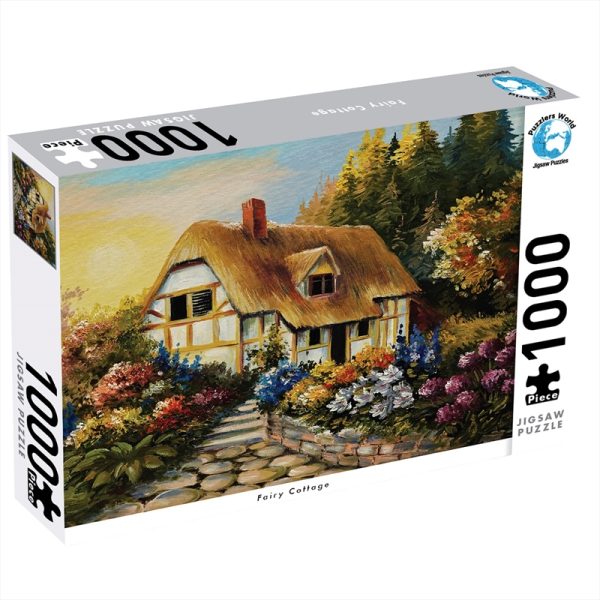 Puzzlers World 1000 Piece Fairy Cottage Puzzle
