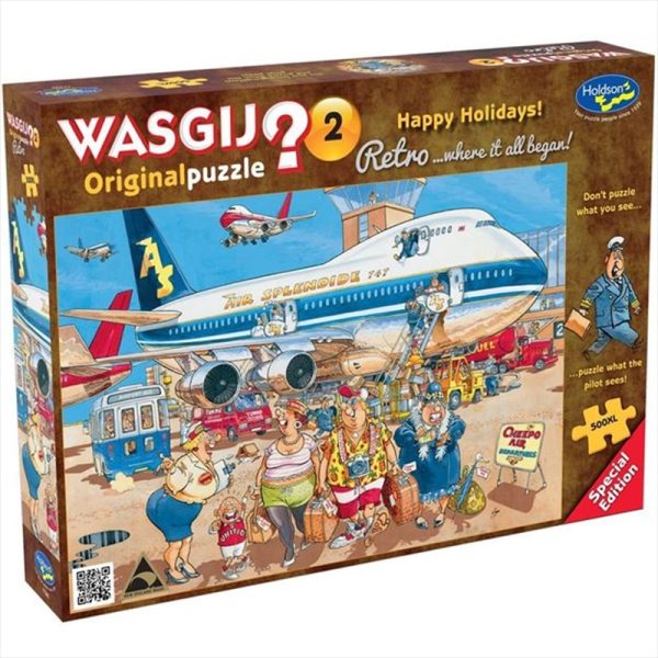 Wasgij 500 Piece XL Puzzle – Original Retro Happy Holidays