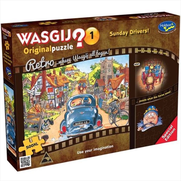 Wasgij 500 Piece XL Puzzle – Original Retro Sunday Drivers