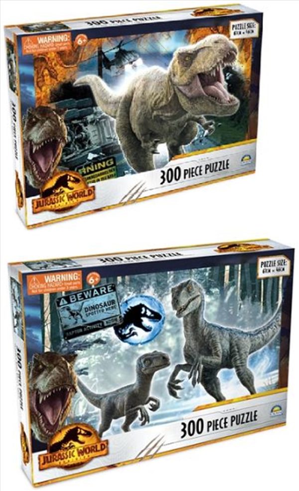 Jurassic World Dominion – 300 Pieces Assorted Puzzle