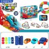 Changeable Track In The Dark Track with LED Light-Up Race Car Flexible Track Toy – 138 Pcs