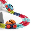 Changeable Track In The Dark Track with LED Light-Up Race Car Flexible Track Toy – 138 Pcs