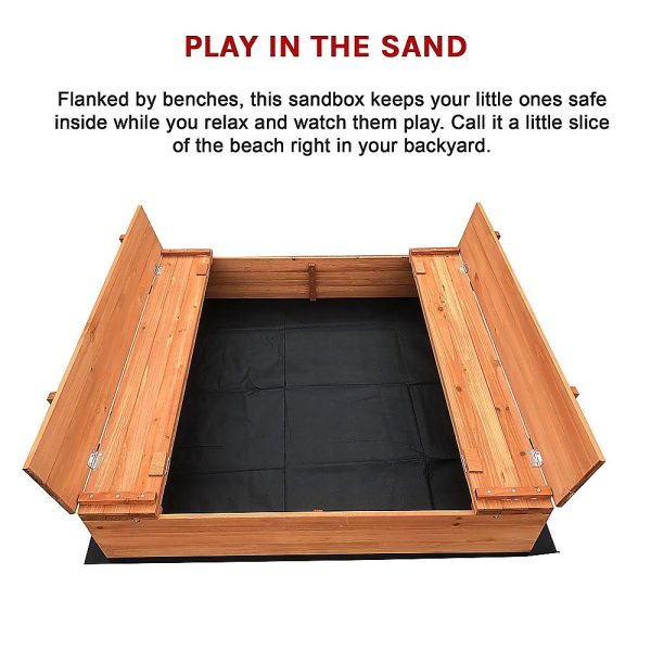 Sandpit Kids Wooden Sand box