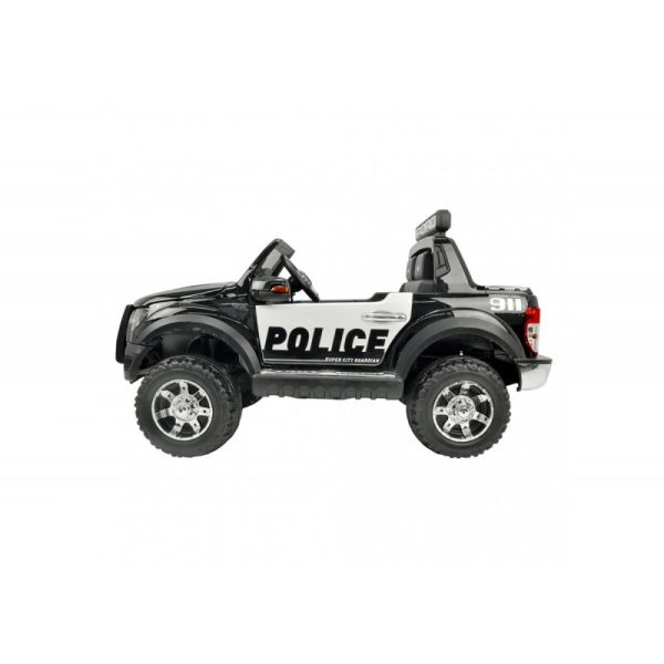 12V Ford Raptor Police Electric Ride On – Black