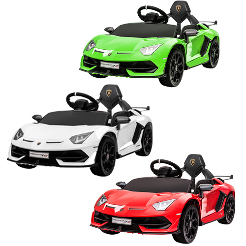 Kids Ride On Car Lamborghini SVJ Licensed Electric Dual Motor Toy Remote Control