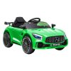 Kids Ride On Car 12V Battery Mercedes-Benz Licensed AMG GTR Toy Remote Control – Green