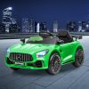 Kids Ride On Car 12V Battery Mercedes-Benz Licensed AMG GTR Toy Remote Control – Green