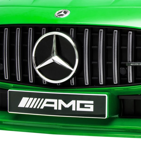 Kids Ride On Car 12V Battery Mercedes-Benz Licensed AMG GTR Toy Remote Control – Green