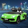 Kids Ride On Car Lamborghini SVJ Licensed Electric Dual Motor Toy Remote Control – Green