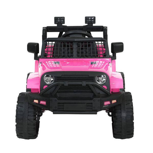 Kids Ride On Car Electric 12V Car Toys Jeep Battery Remote Control – Pink