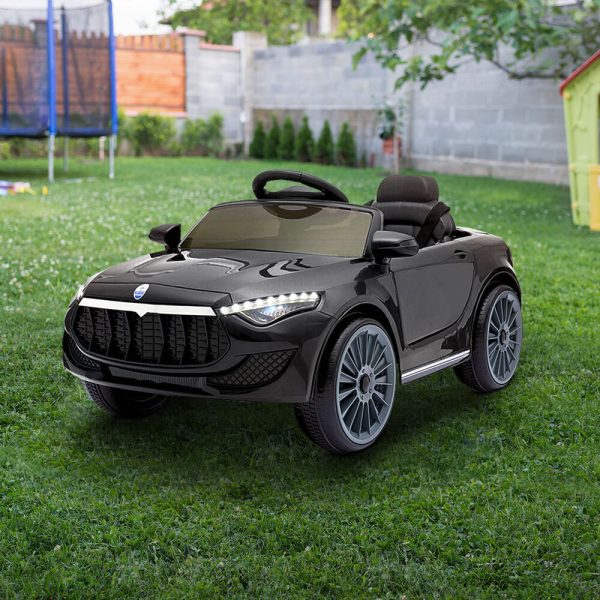 Kids Ride On Car Electric Toys 12V Battery Remote Control MP3 LED – Black