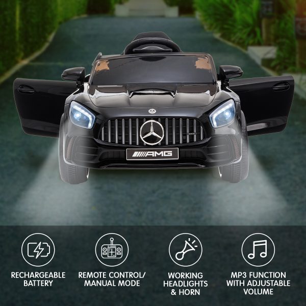 Mercedes Benz Licensed Kids Electric Ride On Car Remote Control – Black