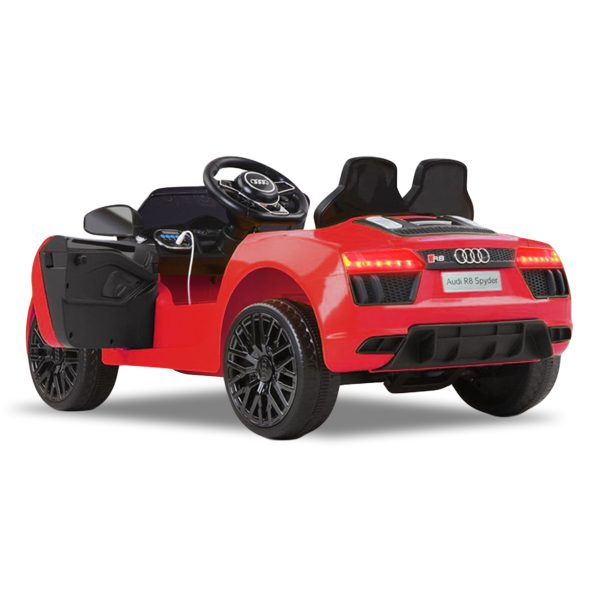 R8 Spyder Audi Licensed Kids Electric Ride On Car Remote Control – Red