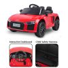 R8 Spyder Audi Licensed Kids Electric Ride On Car Remote Control – Red