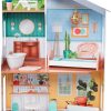 Wooden Dollhouse with Furniture for kids