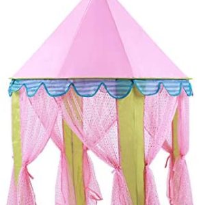 Princess Indoor Castle Playhouse Toy Play Tent for Kids Toddlers with Mat Floor and Carry Bag (Pink)