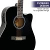 Karrera 12-String Acoustic Guitar with EQ – Black