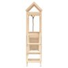 Playhouse with Climbing Wall Solid Wood – Solid Pinewood