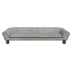 Kids Sofa Light Grey Velvet – 100x50x26 cm