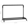 Folding Guitar Stand with 5 Sections Black Steel – 97x41x66 cm