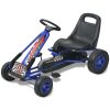 Pedal Go Kart with Adjustable Seat – Blue