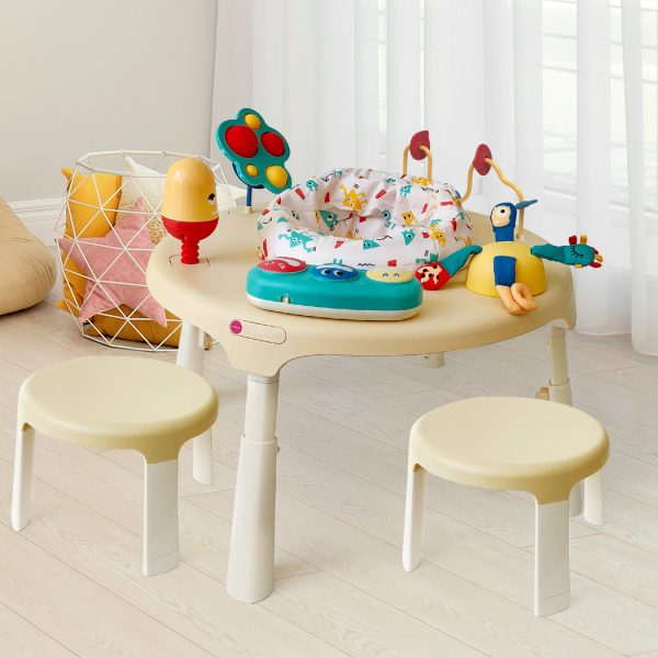 PORTAPLAY FOREST FRIENDS ACTIVITY CENTER + STOOLS COMBO. – Beige