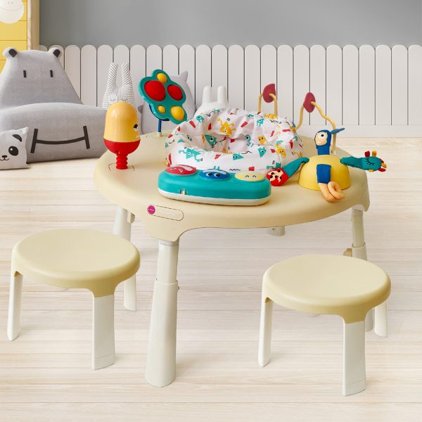 PORTAPLAY FOREST FRIENDS ACTIVITY CENTER + STOOLS COMBO. – Beige