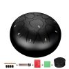 Steel Tongue Drum 10 Inch 11 Notes Handpan and drum Bag Mallet Child Gifts – Black