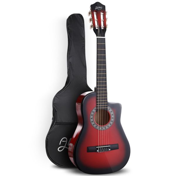 34″ Inch Guitar Classical Acoustic Cutaway Wooden Ideal Kids Gift Children 1/2 Size