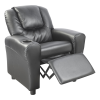 PU Leather Kids Recliner with Drink Holder.