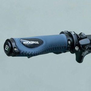 Deluxe Hand Grips Shock Absorbing Rockbros MTB Mountain Bike Tourer Double Lock Handlebar Grips Anti-skid 2.22cm