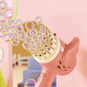 23-Hole Angel Bubble Hammer Gatling Bubble Machine Children’s Electric Toy