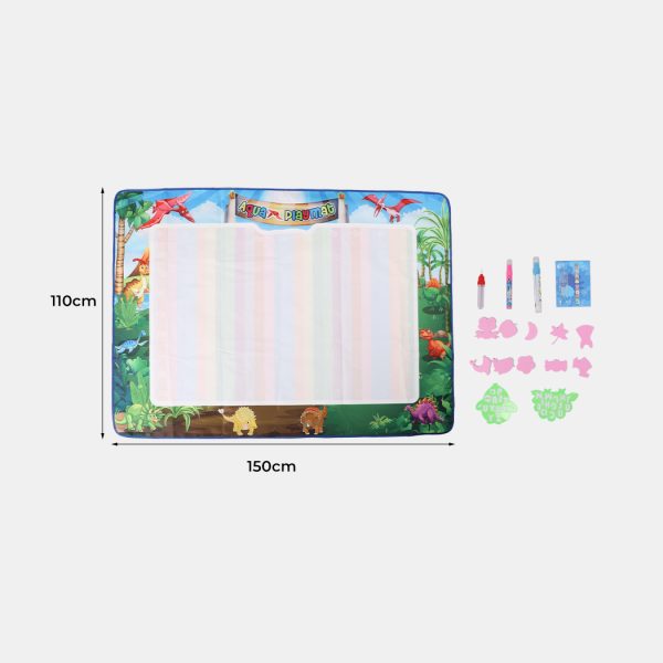 Kids Drawing Mat Aqua Doodle Board Water Painting Writing Magic Educational Toy – Jungle Design