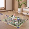 Kids Playpen Wooden Baby Safety Gate Fence Child Play Game Toy Security – 150 x 180 x 61 cm