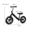 Kids Balance Bike Ride On Toys Push Bicycle Children Outdoor Toddler Safe. – Black