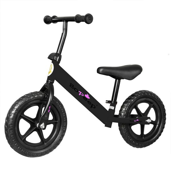 Kids Balance Bike Ride On Toys Push Bicycle Children Outdoor Toddler Safe. – Black