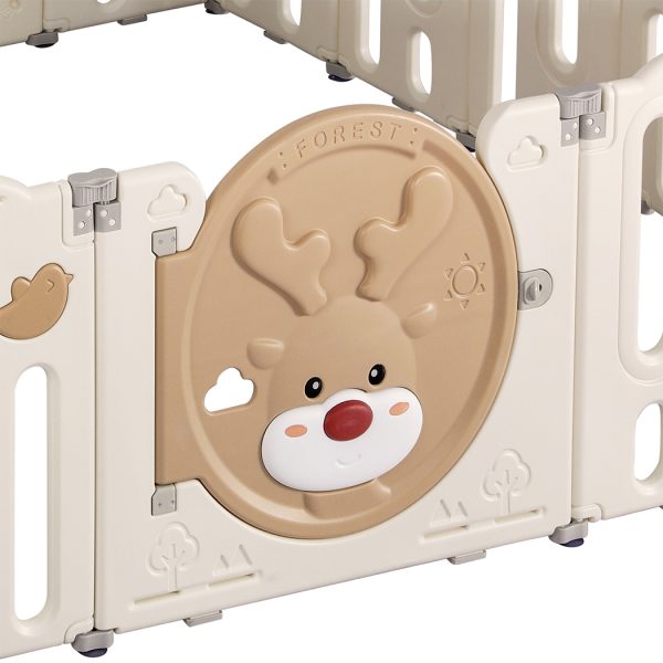 Kids Playpen Baby Safety Gate Toddler Fence Child Play Game Toy Panels – 14 Panels