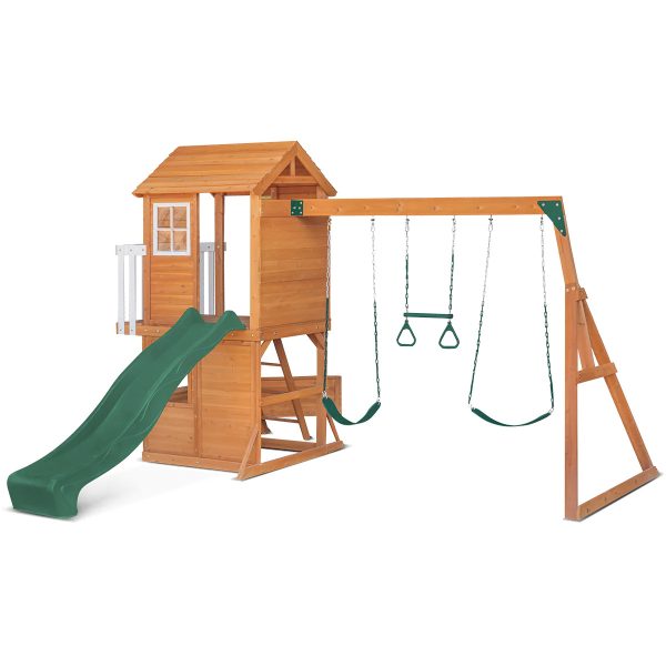 Lifespan Kids Springlake Play Centre With 2.2m Slide – Green