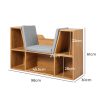 Kids Bookcase Toys Box Shelf Storage Cabinet Container Children Organiser – Brown