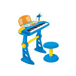 Children’s Electronic Keyboard with Stand (Blue) Musical Instrument Toy