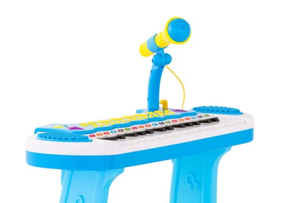 Children’s Electronic Keyboard with Stand (Blue) Musical Instrument Toy