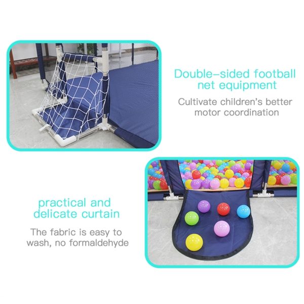 Baby Playpen Child Play Mat Interactive Safety Gate Slide Fence Game 12 Panels